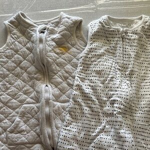 2 Teal Bee size 12month - 2T early walker sleepy sacks / wearable blankets